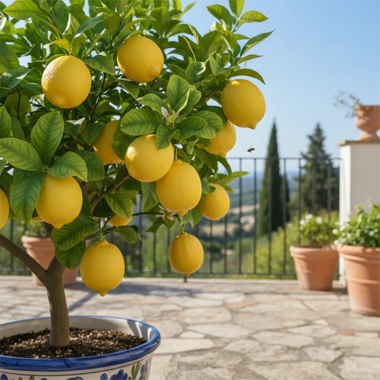 Limon ağacı, Meyer, dibçəkdə
