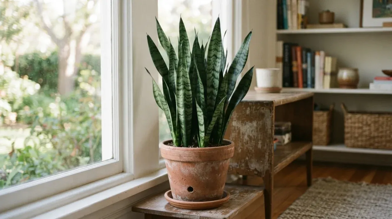 Sansevieria Trifasciata, qalın saplı